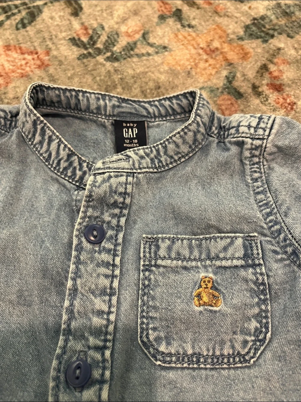 GAP denim onesie